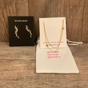 Bauble bar earrings ( crawlers) Jennifer Zeuner Necklace